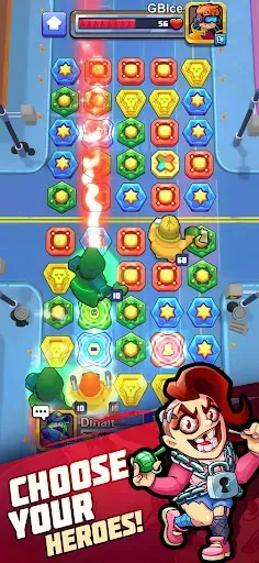 Скриншот 3 — Puzzle Wars:Heroes - Match RPG