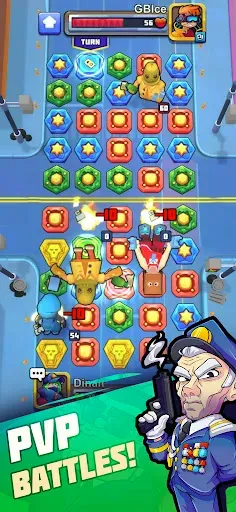 Скриншот 4 — Puzzle Wars:Heroes - Match RPG