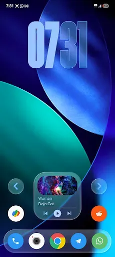 Скриншот 1 — Liquid Glass for KLWP