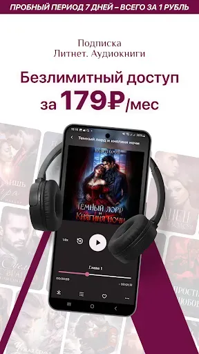 Скриншот 1 — Литнет. Аудиокниги