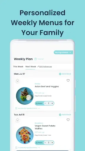Скриншот 3 — Little Lunches - Meal Planning