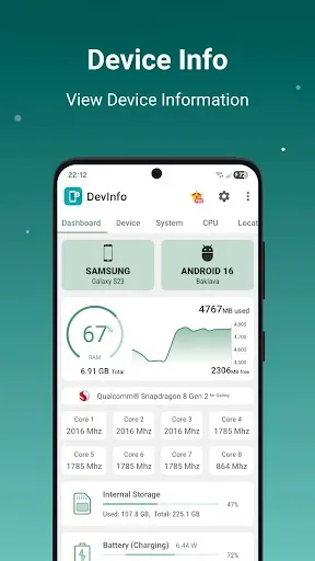 Скриншот 1 — информация об устройстве