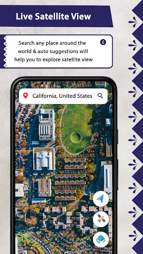 Скриншот 1 — Live Satellite View: GPS Map