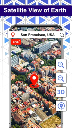 Скриншот 2 — Live Satellite View, World Map