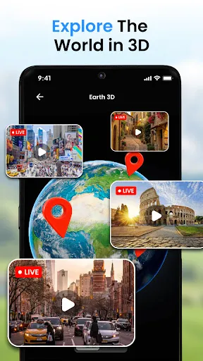 Скриншот 1 — Live Earth Map & GPS Tracker