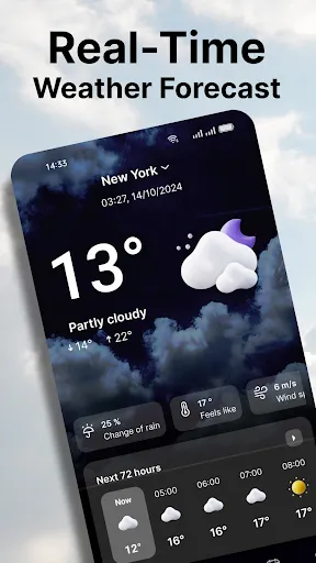 Скриншот 1 — WeatherPlus: Radar&Air Quality