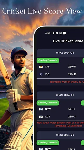 Скриншот 3 — Live Cricket Tv HD