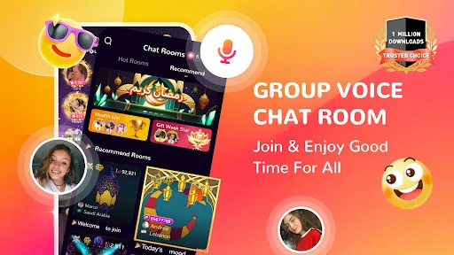 Скриншот 1 — Honey Jar - Voice Chat & Party