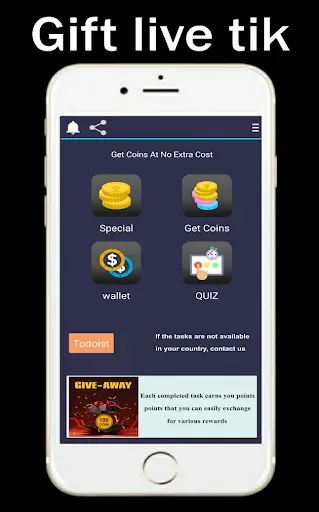 Скриншот 7 — Get Coins for TIK Live Video