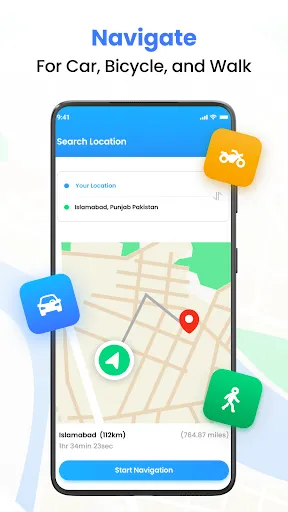 Скриншот 4 — GPS, Maps Driving Directions