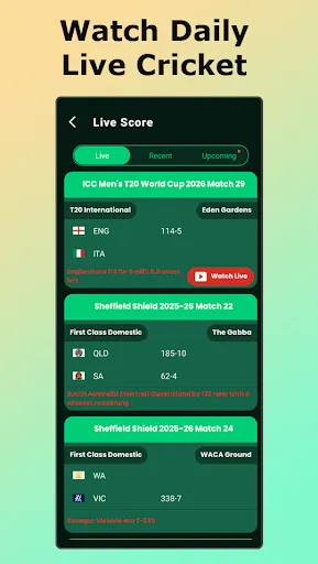 Скриншот 3 — Live Cricket TV HD Streaming