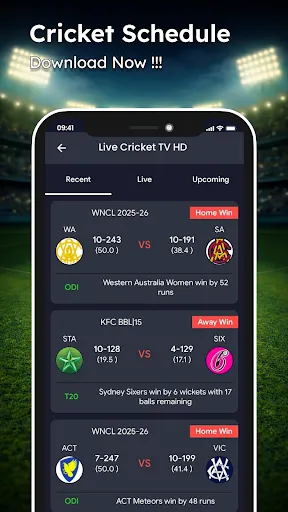 Скриншот 5 — Live Cricket TV HD Streaming