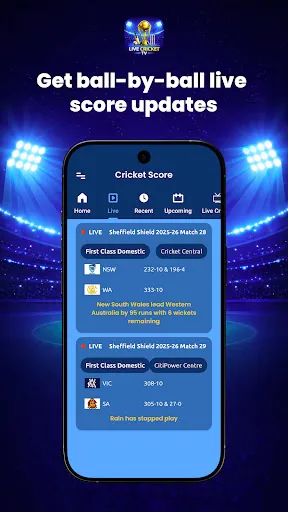 Скриншот 2 — Live Cricket TV HD – Streaming