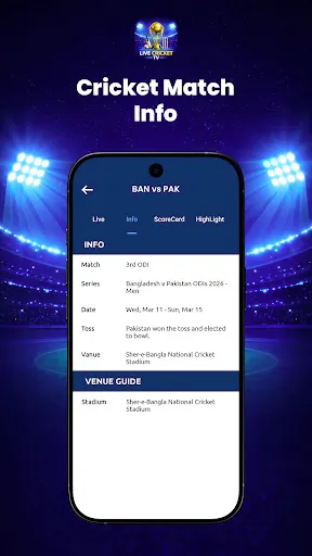 Скриншот 5 — Live Cricket TV HD – Streaming