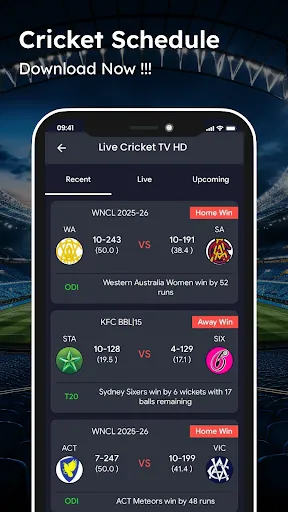 Скриншот 5 — Live Cricket TV HD Streaming