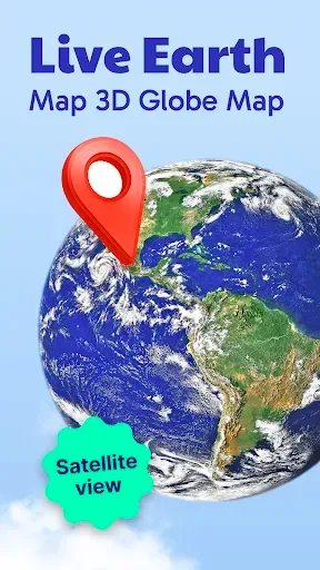Скриншот 3 — Живая карта Земли 3D-GPS карты