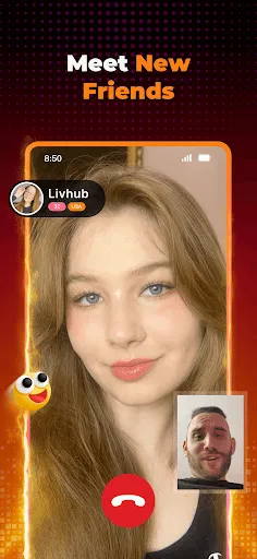 Скриншот 1 — LivHub - Video Chat Online