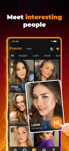 Скриншот 2 — LivHub - Video Chat Online