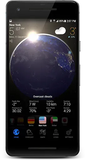 Скриншот 2 — 3D EARTH PRO - local forecast