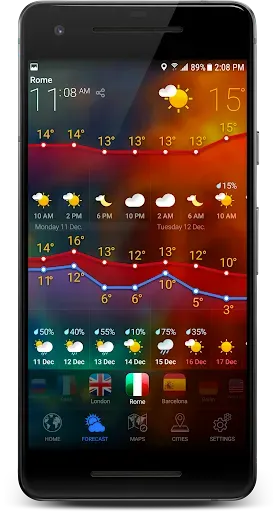 Скриншот 4 — 3D EARTH PRO - local forecast