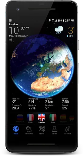 Скриншот 7 — 3D EARTH PRO - local forecast