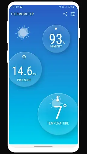 Скриншот 3 — Уличная температура