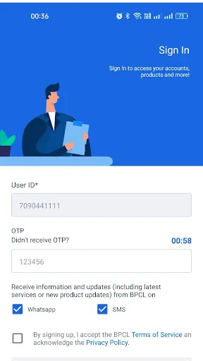 Скриншот 1 — BPCL-Operator-App