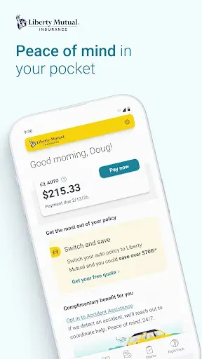 Скриншот 1 — Liberty Mutual Mobile