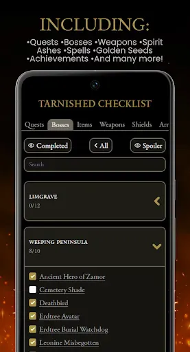 Скриншот 3 — Tarnished Checklist Premium