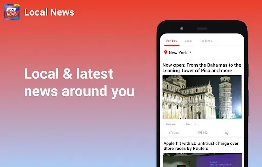 Скриншот 1 — Local News - Latest & Smart