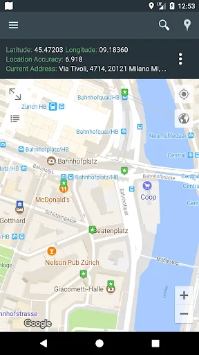 Скриншот 1 — Мое местоположение: GPS, Карты