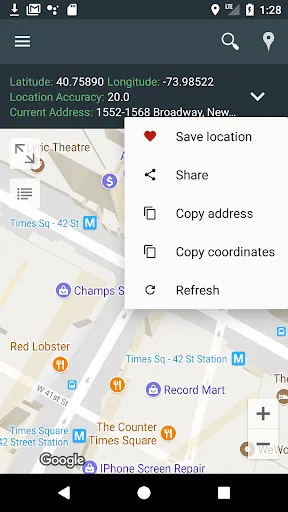 Скриншот 7 — Мое местоположение: GPS, Карты