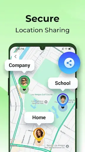 Скриншот 1 — Location Mate - Share & Track