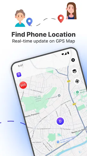 Скриншот 1 — Phone Finder, Location Tracker