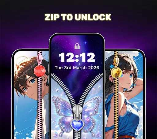 Скриншот 1 — Zip Lock - Cool Zip Wallpapers