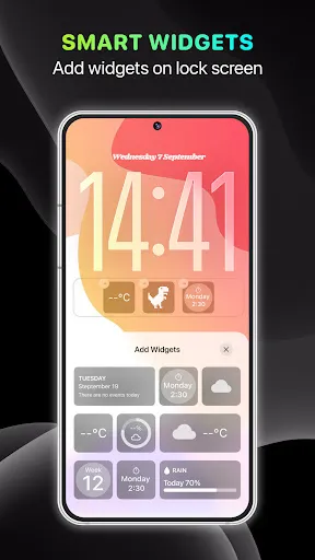 Скриншот 6 — Lock Screen, Widgets - YoLock