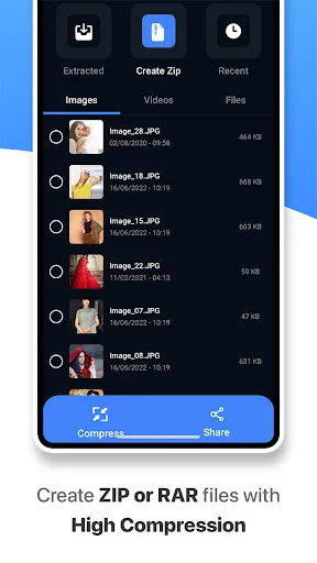 Скриншот 3 — Zip Extractor - RAR ZIP, UnZIP