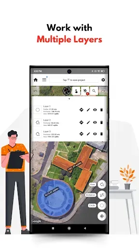 Скриншот 2 — GPS Land Measurement & Survey