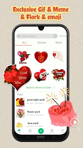 Скриншот 2 — 2026 HD sticker WAStickerApps