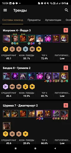 Скриншот 3 — Билды для TFT - LoLChess