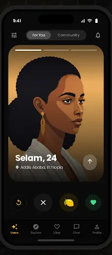 Скриншот 2 — Lomitoss: Dating & Chat