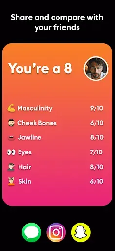 Скриншот 3 — LooksMax AI - Get Your Rating