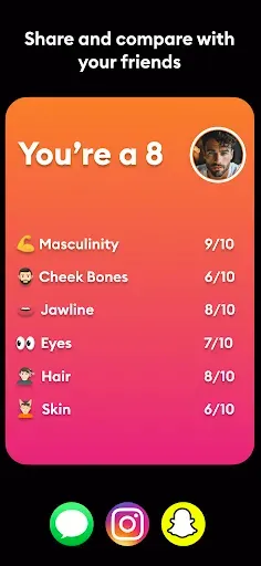 Скриншот 7 — LooksMax AI - Get Your Rating