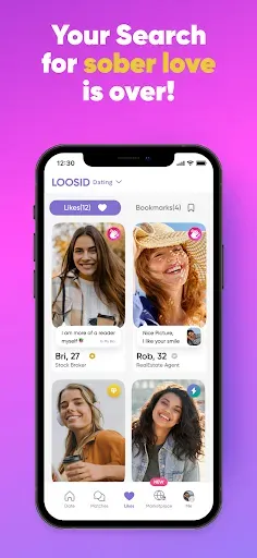 Скриншот 5 — Loosid: Sober Dating & Meetups