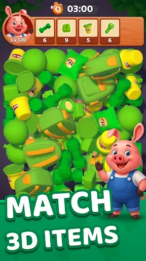 Скриншот 1 — Match Piggy 3D