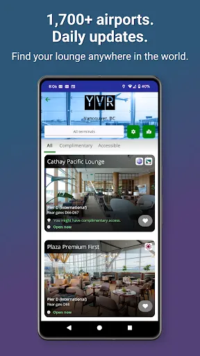 Скриншот 2 — LoungeReview: Airport Lounges