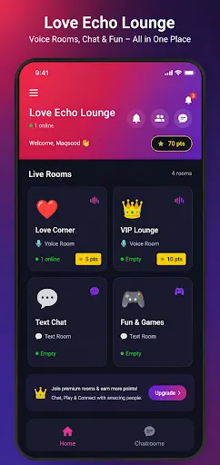 Скриншот 1 — Love Echo Lounge Voice Chat