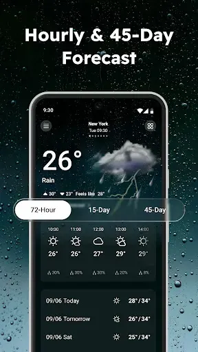 Скриншот 1 — Weather App-Radar & Alerts