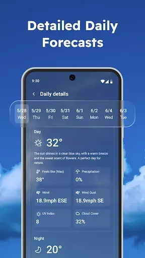 Скриншот 2 — Weather App-Radar & Alerts