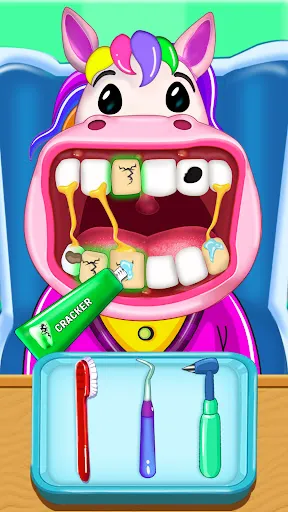 Скриншот 1 — Pet Doctor Dentist Teeth Game
